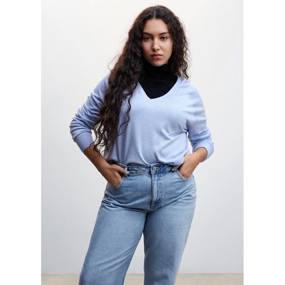 MANGO Wideleg Midrise Jeans - 12 - Picture 5 of 6